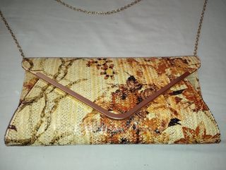 Bolso de fiesta tonos marrones 