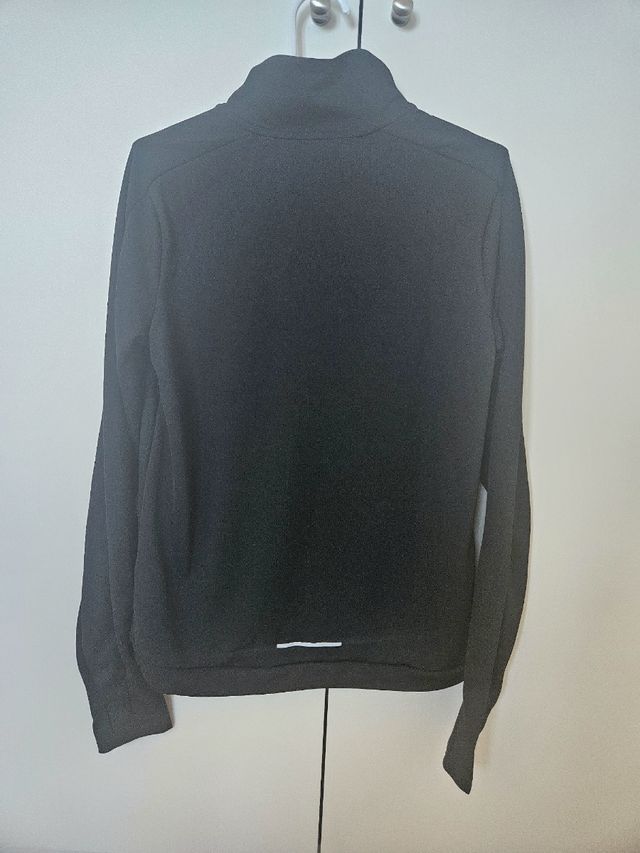 Sudadera de mujer Nike Negra Media Cremallera