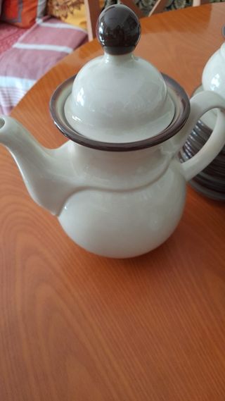 Juego de café 12 tazas, cafetera, lechera