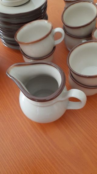 Juego de café 12 tazas, cafetera, lechera