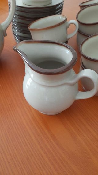 Juego de café 12 tazas, cafetera, lechera