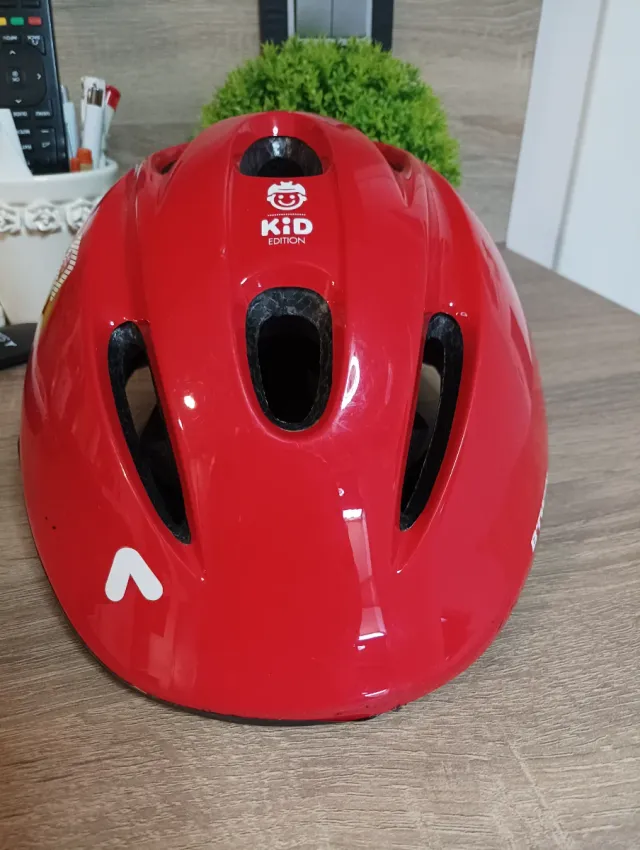 Casco infantil bici rojo