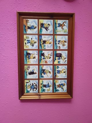 Cuadro Cerámica Antiguos Trabajos Madera