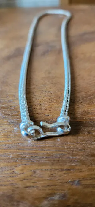Collana snake in argento