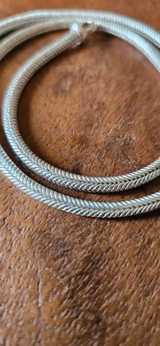 Collana snake in argento