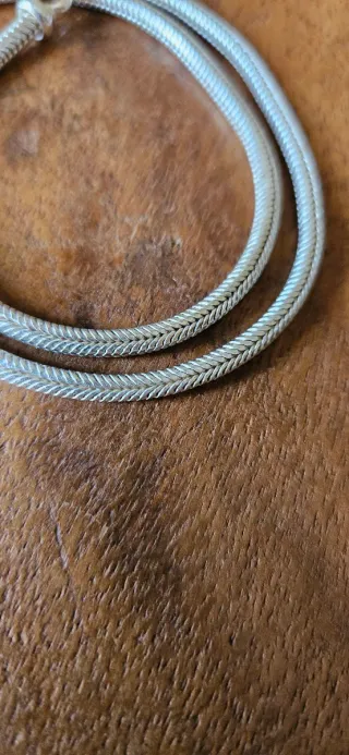 Collana snake in argento