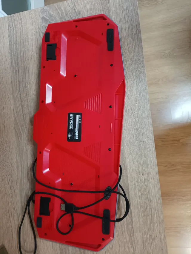 Teclado Gaming Negro y Rojo