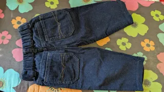 Pantalón pana bebé azul marino