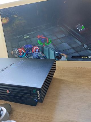 Ps2 Fat Negra + Mando Sony