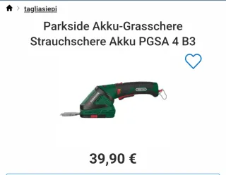 Parkside Tagliasiepe Akku PGSA 4 B3