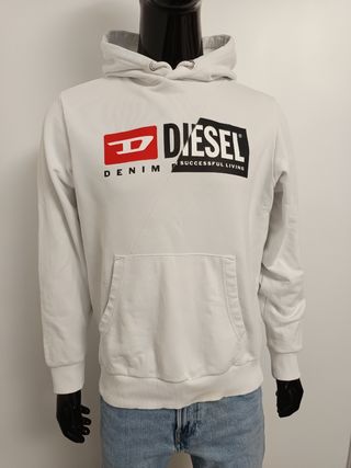Sudadera Diesel Blanca Logo