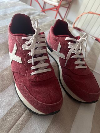 Zapatillas Munich Rojas y Blancas