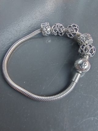 Pulsera Pandora Plata con 5 Charms