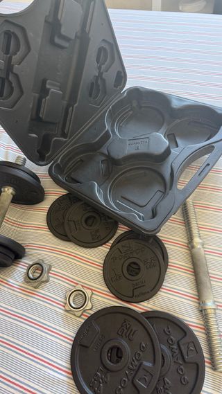 2 Mancuernas 10kg Regulables de 