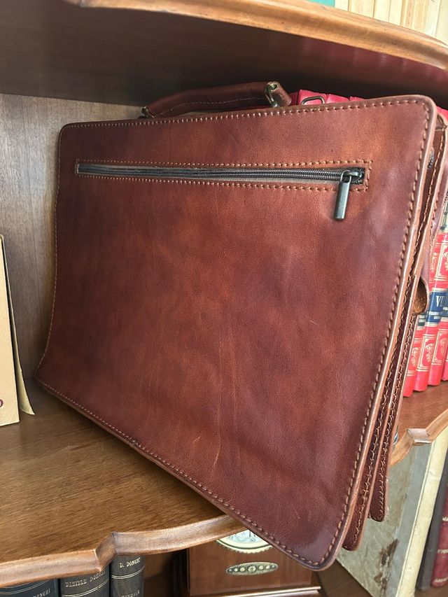 Borsa cartella 24 ore Effetty Vintage cuoio Italy