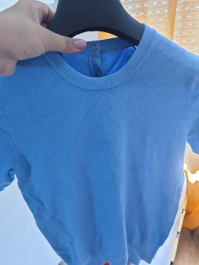 Blusa de cashmere azul