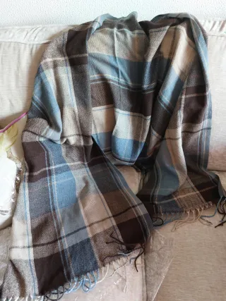 Pasmina cuadros lana fría nuevo