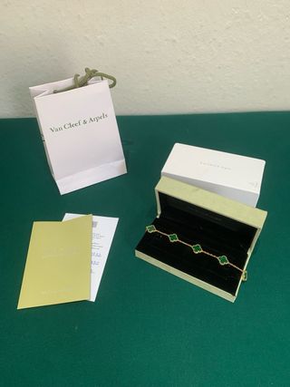 Pulsera Van Cleef & Arpels Oro y Verde