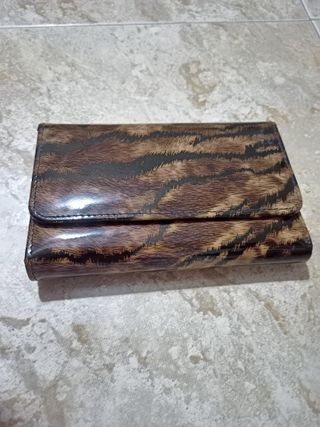 Monedero estampado animal print