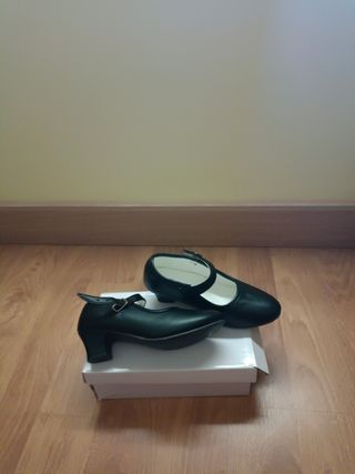 Zapatos Flamenca/Fallera Negros