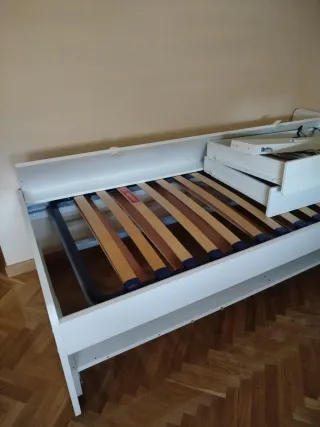 Escritorio con cama nido y 2 cajones