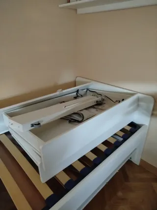 Escritorio con cama nido y 2 cajones