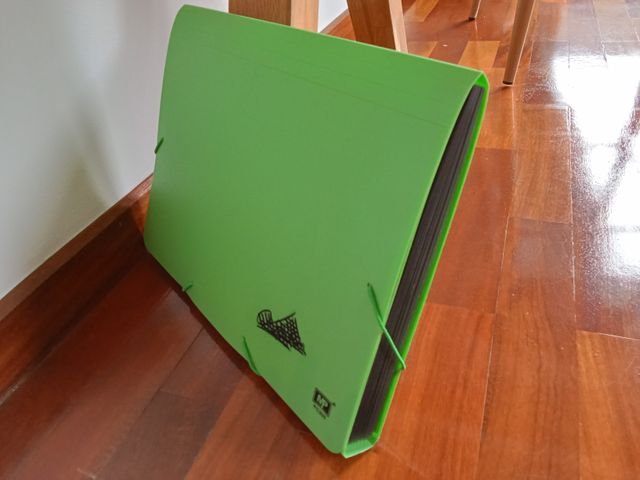 Carpeta clasificadora verde