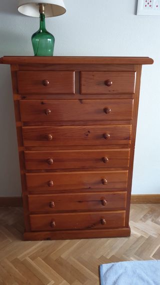 Cassettiera in legno di pino massiccio
