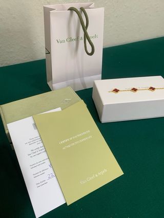 Pulsera Van Cleef Oro Rojo / New