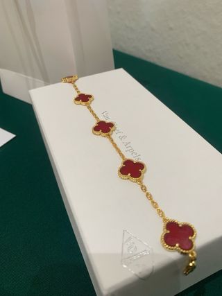 Pulsera Van Cleef Oro Rojo / New