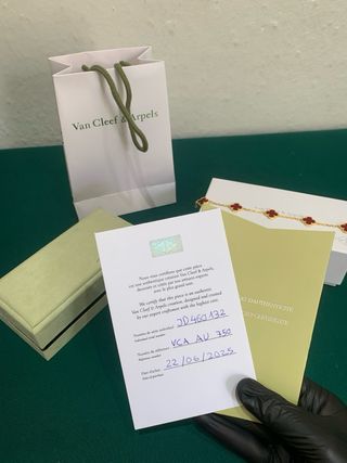 Pulsera Van Cleef Oro Rojo / New