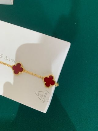 Pulsera Van Cleef Oro Rojo / New