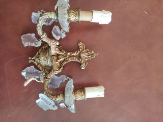 2 apliques de pared antiguos dorados