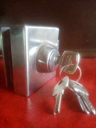Cerradura para puertas de cristal