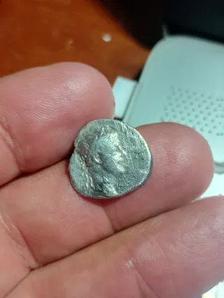 Denario Romano Tiberio Plata