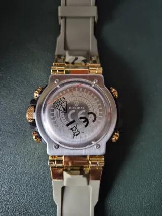 Reloj FOXBOX Camuflaje Dorado y verde