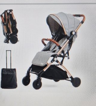 Carrito Bebé Plegable con Bolsa Transporte