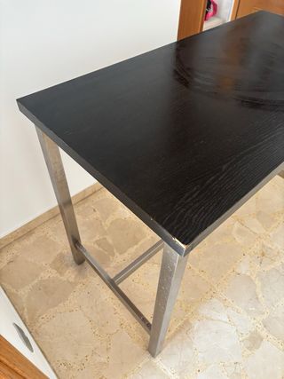 Mesa Alta Negra Ikea Utby + 2 sillas