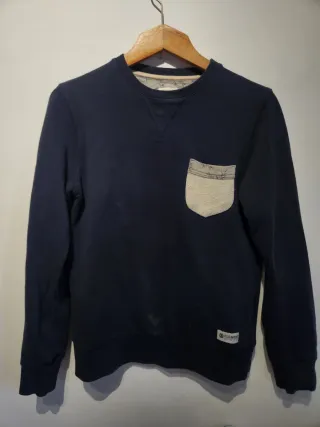 Sudadera azul Element con bolsillo