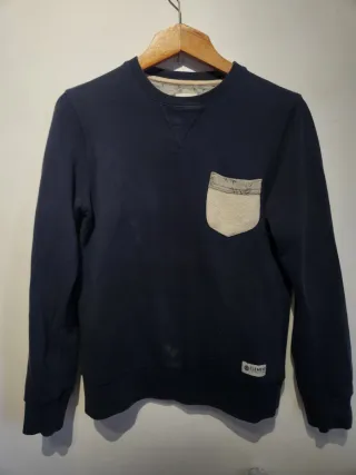 Sudadera azul Element con bolsillo