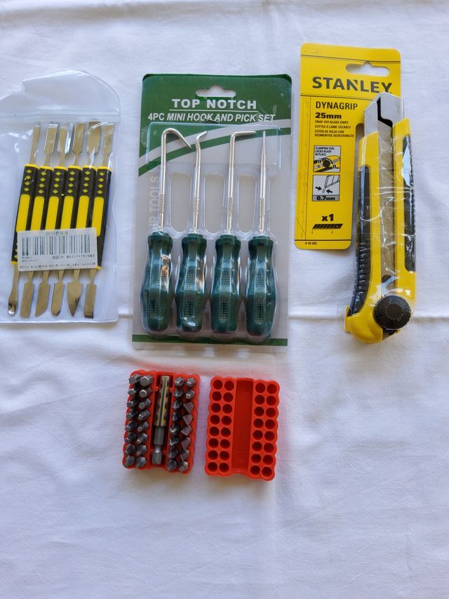 Lote herramientas: Cúter, Hooks, Piks y Puntas