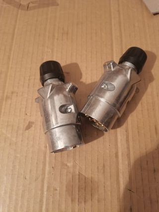 2 Conectores Enchufe Remolque Macho Hembra