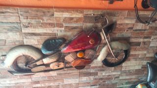 Adorno Decoración Moto Metal ( 1 M.)