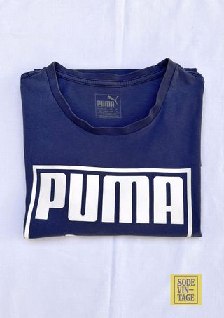 Camiseta Puma Vintage T-S Azul Classic Sneaker