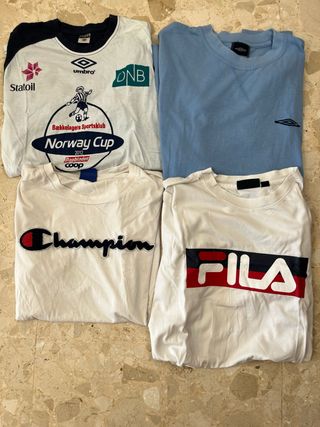 Pack 4 Camisetas Vintage Champion Fila Umbro