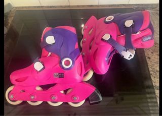 Patines Oxelo Play 3 Niña Rosa
