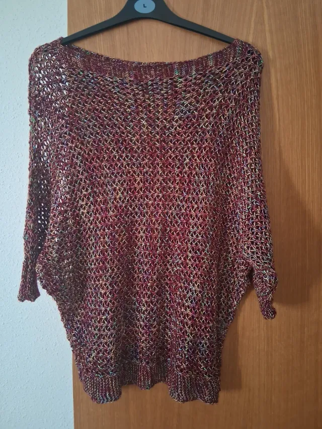 Jersey granate jaspeado talla L