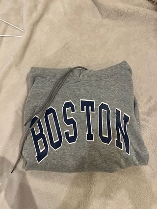 Sudadera Boston Gris Shein