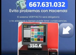 TPV Táctil 350€ Normativa Hacienda