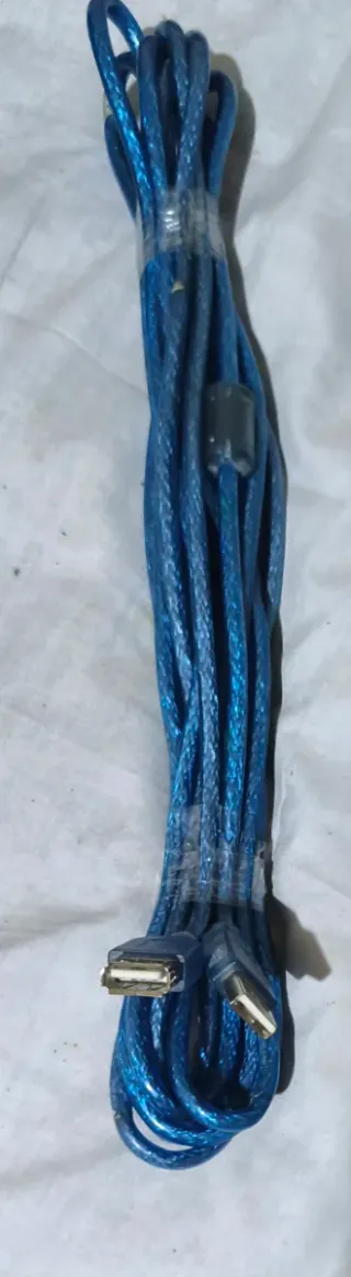 Cable alargador USB azul